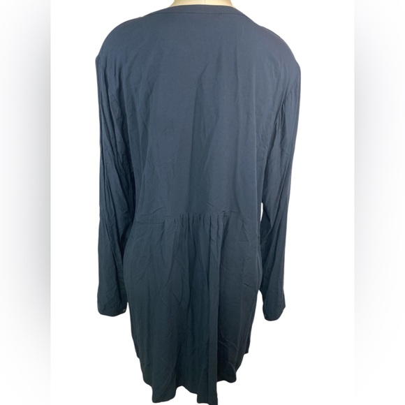 J. Jill Long Sleeve Button Up Women's Navy Top XL - Picture 2 of 4